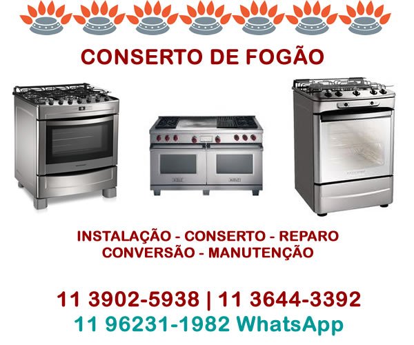 Conserto de Fogão 11 3832-9239
